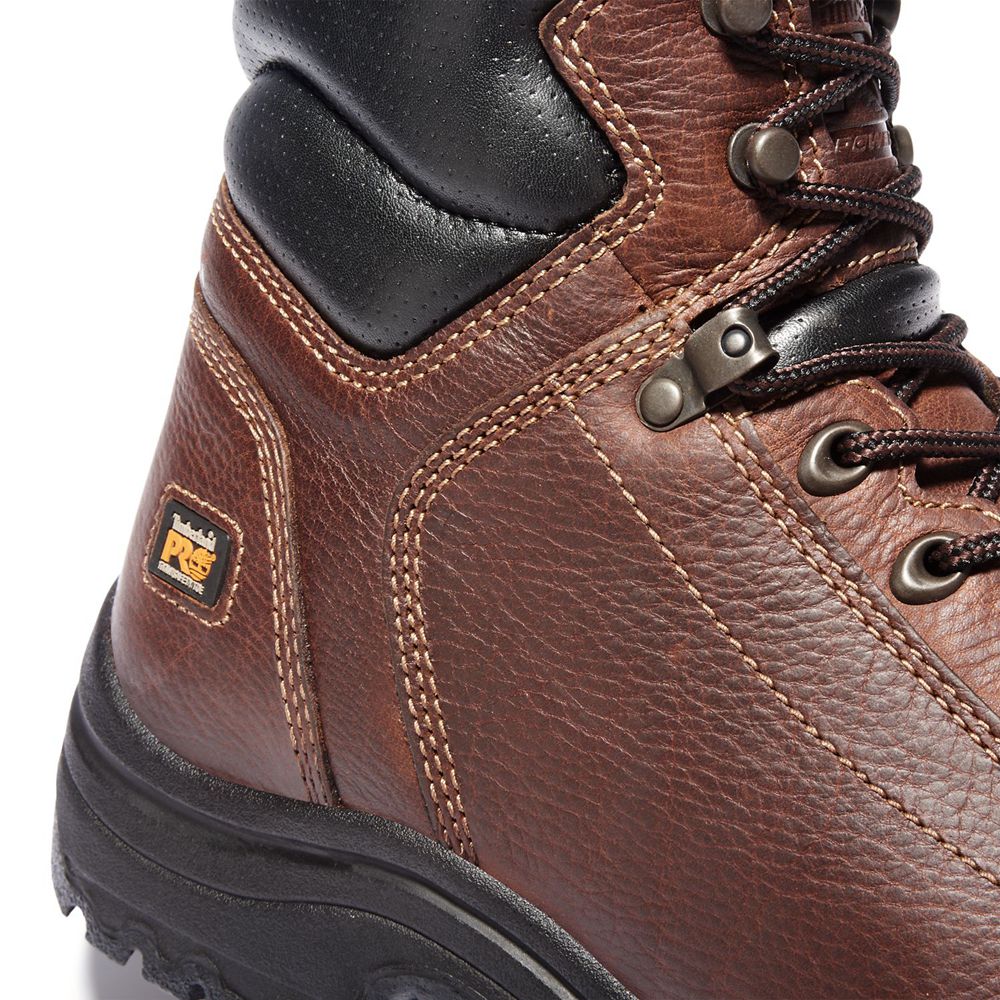 Botas de Trabajo Timberland Hombre Pro® Titan® 6\" Lace Alloy Toe Marrones - Chile TSN-421769